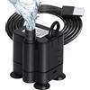 Flintronic Mini Pompa Acqua, Sommergibile Ultra-Silenzioso, 3W 150L/H | Pompa Per Acquario Fontane Acqua Sistemi Circolazione Per Terrari, Laghetto, Pesce Stagno, Statuario E Coltura Idroponica