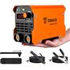 DEKO Saldatrice Inverter Elettrodo 220V 120A：MMA ARC Welder per la riparazione a casa, saldatura dei metalli, fai da te, saldatrice portatile con tracolla regolabile