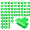 OFFCUP 60 Pezzi Morsetti per Serra, 11mm Clip Piante Clip Serra Antiscivolo | Clip per Pellicola per Serra, Clip per Cerchio a Tunnel, per Copertura di File di Film Rete Tunnel Hoop (Verde)