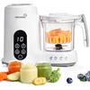 Grownsy Cuocipappa Multifunzione 7-in-1 per Neonati | Cuoce a Vapore, Frulla, Sterilizza, Riscalda, Scongela - Robot Cucina Baby Food per Svezzamento, Facile da Usare e Pulire