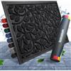Bodenständig® Zerbino ingresso esterno - antiscivolo e assorbente nero | Sistema di scanalature 2.0 - zerbino ingresso esterno 60x90cm - misura perfetta per la porta, ideale interno ed esterno