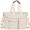 JUYANO Borsa Donna, Grande borsa tracolla donna in Velluto a Coste Leggero | Multitasche Borsa Porta PC 13-14 Pollici, Borse Donna Tote Bag per Shopper Viaggo Lavoro Universita Ufficio