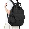 HYC00 Zaino Scuola Superiore Ragazza,Zaini da Scuola Media Ragazzo Zaini Università Resistente all'acqua Zaino 15.6 Pollici Donna Casual Daypacks Leggero College Backpack with Mini Portamonete,U1-Nero