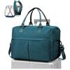 WEPLAN Borsone da Viaggio Donna Borsa Bagaglio a Mano 45x36x20 Easyjet | Borsa da Viaggio con Spazio Espandibile Borsa Parto Ospedale Mamma Borsa da Cabina Weekend Borsone Palestra,D04-Blu Pavone