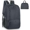 flintronic 30L Zaino Pieghevole Ultraleggero, Portatile Borsa Sportiva Da Esterno, Impermeabile Zaino Da Trekking, Multitasche Borsa Da Viaggio Per Alpinismo, Ciclismo e Sport All'aperto-Grigio