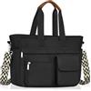 JUYANO Borsa Donna, Grande borsa tracolla donna in Velluto a Coste Leggero | Multitasche Borsa Porta PC 13-14 Pollici, Borse Donna Tote Bag per Shopper Viaggo Lavoro Universita Ufficio
