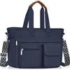 JUYANO Borsa Donna, Grande borsa tracolla donna in Velluto a Coste Leggero | Multitasche Borsa Porta PC 13-14 Pollici, Borse Donna Tote Bag per Shopper Viaggo Lavoro Universita Ufficio