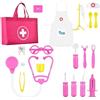 OSDUE Valigetta Dottore, 32 Pezzi con Luci e Suoni, Gioco di Ruolo | Set Valigetta Dottoressa, Giochi Dottore Stetoscopio, Kit Dottoressa per Ragazze e Ragazzi, Costume Grembiule Medico