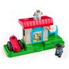 Little People - Casetta delle Caprette, playset a tema fattoria con rampa e porta, 2 caprette e 1 bottiglia per dar loro da mangiare incluse, giocattolo per bambini, 1+ anni, HWR85