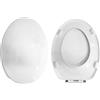 HYDRO HOME Copriwater Sedile Wc SCULTURE HATRIA Come Originale, In Plastica Termoindurente,Colore Bianco MADE IN ITALY