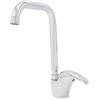 Mediawave Store - Rubinetto per Cucina Monocomando Lavello Ottone Cromato, Miscelatore per Lavello Cucina, Rubinetto Fontana Girevole 360° Modello Ottawa 1906