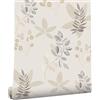 myforHD Carta da Parati Autoadesiva Fiore Foglia Vintage Decorativo Sfondo 44cmx300cm Carta da Parete Adesivo Vinile Soggiorno Camera Da Letto Bagno