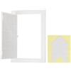 PATIKIL Pannello Di Accesso Per Cartongesso 195x295mm Per Porta Bianco | Pannelli In Plastica ABS, Di Ispezione, Con Nastro Biadesivo, Per Copertura Scatola A O Soffitto, Per Nascondere Cavi