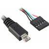 Bolwins D54 Cavo adattatore da 50 cm da connettore femmina a 5 pin a connettore maschio micro USB a 5 pin per scheda madre