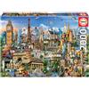 Lustrens Puzzle da 2000 pezzi con colla, raffigurante monumenti europei, dimensioni 96 x 68 cm