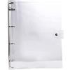 Generic Raccoglitore ad anelli trasparente, formato A4/A5/A6/A7, in plastica trasparente, con clip, per quaderni, agenda, forniture per ufficio (A6)