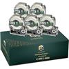 EMBRIIO LC-4WBN LC-4WBN9 LK-4WBN Kit 5 Nastro per Etichette Sostituzione per Epson LabelWorks LW-600P LW-300 LW-400 LW-700 LW-900P LW-1000P LW-300L KingJim TepraPro | Nero su Bianco | 12 mm x 8 m