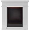 GMR Biocamino con cornice in legno bianca Donatello