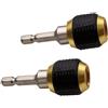Niceminiwall Confezione da 2 adattatori per punte da trapano a cambio rapido | Connettore a codolo esagonale da 50 mm con manicotto di bloccaggio da 0,6 cm, porta punte in acciaio al carbonio per