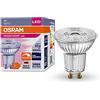 OSRAM Lampade a LED dimmerabili con attacco GU10, risparmio energetico, sostituzione 50 W, durata molto lunga (25.000 H), angolo di diffusione 36°, luce bianca calda, PAR16 50 36 ° 4,5 W/3000 K GU10