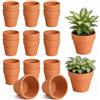 ZhouWei 20 Pezzi Piccoli Vasi in Terracotta, 5 X 5,5 cm Il Vaso Terracotta Dotato Drenaggio Sul Fondo Adatto Progetti Artigianali, Vasi in Argilla per Piante d'Interno ed Esterno Cactus Succulente