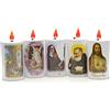 Holyart Lumini votivi: Lumino Led immagine eco elettrico bianco, Madonna di Lourdes