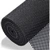 Viseeko Rivestimento antiscivolo per cassetti e mensole, spessore 1,8 mm, per armadietti da cucina e armadi, tappetino traspirante a griglia aperta, antiscivolo, per tappeti, camper, roulotte (nero