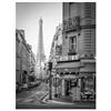 Posterlounge Monocromatico di Parigi Poster | 30 x 40 cm di Jan Christopher Becke Nero e Bianco Quadri Decorazione per pareti
