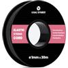 Kamu Synber Filo Elastico 1mm x 30m Corda Elastica Cordoncino Elastico Cordino Elastico | 100% Elasticità, Resistente, Sottile, Braccialetti, Cucito, Perline, Collana, Artigianato, DIY