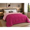 Tata Home Trapunta Invernale Piazza Mezza Tinta Unita Duble Face Imbottita 350 gr/mq 100% Morbida Microfibra di Poliestere Misura Letto Francese 220x260 cm Colore Rosa Fucsia Mod. JUDIT