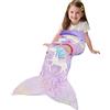Catalonia Classy Coperta a forma di sirena, in pile, idea regalo per ragazze e bambini