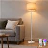 VARICART Lampada da Terra LED Dimmerabile RGBCW, 10W 1200lm, Piantana Nera | Paralume moderno, luce RGB e bianco regolabile; ideale per salotto, camera da letto, ufficio, cameretta e angolo lettura.