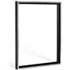 Haak Cornice per giunti ombreggiati Lico, 100 x 100 cm, colore nero lucido argento antico