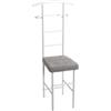 HAKU Servomuto servo muto con seduta in metallo bianco - Dimensioni: L 46 x A 109 x P 46 cm, Stile: moderno