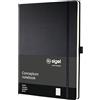 SIGEL Taccuino Conceptum premium A4 copertina rigida | CO111, quadretti piccoli, nero, diario personale, bullet journal, libro delle idee, quaderno per scrittura