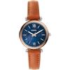 Fossil Orologio Carlie da donna, Movimento al quarzo a tre lancette con cinturino in pelle