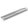 deleyCON Pannello Patch 24 Porte Modulare per Moduli Keystone 1 HE 19" Rack Montaggio Compatibile CAT5 CAT6 CAT7 CAT8 LAN Rete Cavo Installazione Grigio