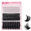 FADVAN Ciglia Finte Ciuffetti 7D+100D+200D Ciglia Inferiori D Curl 12-18mm | Cluster Lashes 3 Modelos,Bouquet Lashes,Ciglia Finte Extension Fai Da Te