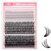 FADVAN Ciglia Finte Ciuffetti 7D+40D+50D Ciglia Inferiori D Curl 12-18mm | Cluster Lashes 3 Modelos,Bouquet Lashes,Ciglia Finte Extension Fai Da Te