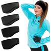 Flintronic Fascia Sportiva Invernale per Donna e Uomo, 2 Pezzi Fascia per Capelli Invernale, Fascia Paraorecchie In Pile, Fascia Capelli Invernale Sportiva per Corsa, Escursionismo, Ciclismo, Yoga