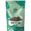 CIBO CRUDO crudo biologico vegan Semi di Chia Biologici - 200g. Fonte Di Omega 3 e 6 Vitamine Del Gruppo B. Fonte di Magnesio Potassio e Calcio Bio. Per Latte o Muesli. Chia Seeds Organic.