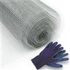 KARAT Griglia per Topi rialzati, Filo zincato, Larghezza Maglie 6,3 mm, Filo per voliera, Protezione per Arvicole, Rete per Talpe, griglia di Protezione (50 cm x 10 m)