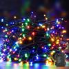 Elegear Luci Natale Esterno Batteria 40M 300LED, 8 Modalità, Colorate | Catena Luminosa Batteria IP44 Impermeabili, Luci Led a Batteria con Timer & Memoria per Interno Esterno Giardino Patio Festa