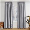 PONY DANCE Tende Oscuranti Termiche Isolanti per Camera da Letto | per Soggiorno, con Fettuccia, Privacy, Anti-UV, Blackout, Antifreddo, OEKO-TEX, 2 Pezzi L 140 x A 280 CM, Grigio Chiaro