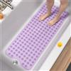 HITSLAM Tappetino Vasca Antiscivolo da Bagno, 101 x 40cm Extra Lungo Tappetino Doccia Antiscivolo Senza BPA, Resistente alla Muffa e Lavabile in Lavatrice Tappetino Bagno,Viola