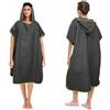 Pameil Poncho da bagno da donna e uomo, asciugamano in microfibra, poncho lungo con cappuccio, ideale per spiaggia, surf, surf