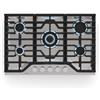 KLARSTEIN Turbocast - Piano Cottura a Gas, 5 Bruciatori, Acciaio Inox 304, Wok: 3,4 kW, Accensione Elettrica, Sicurezza Antifiamma, Kit per GPL Incluso, Fornello a Gas Professionale, 750x100x500 mm