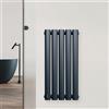 blumfeldt - Radiatore da Parete, 230W, Acciaio Verniciato a Polvere, Singolo Strato, Facile Installazione con Connessione Centrale da ½'', Ideale per Bagni, Soggiorni e Uffici, 60x30 cm, Antracite
