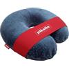 PIKOLIN Cuscino da Viaggio Cervicale Memory Foam 28x28 cm | sostegno morbido, doppia fodera in velour e maglia, ideale in auto, treno o aereo