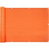 casa pura Protezione UV per balcone, 90 x 500 cm, tessuto speciale HDPE resistente alle intemperie e facile da pulire, colore: arancione